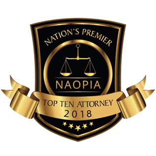 Nation's Premier | NAOPIA | Top Ten Attorney | 2018